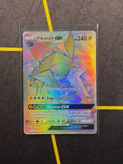 Vikavolt GX 152/145 - Pokemon Guardians Rising Sun & Moon Secret Rare Card NM - Image 1