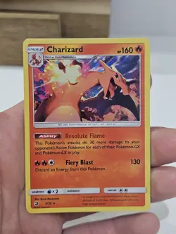 Charizard 3/70 Holo Rare - Sun & Moon Dragon Majesty Pokemon Card - Image 1