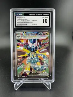 Pokemon Cards CGC Gem Mint 10 Dragapult ex 165/131 Prismatic Evolutions Full Art - Image 1