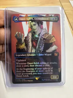 Magic the Gathering: Emet-Selch, Unsundered (Borderless) Final Fantasy Foil NM - Image 1