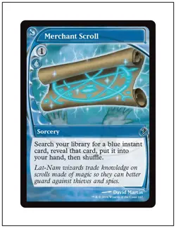1x Merchant Scroll, Future Sight Frame, Mystery Booster 2 Magic MTG NM - Image 1