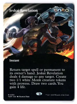 Jeskai Revelation NM* BORDERLESS Tarkir: Dragonstorm ENGLISH 0223 -UnltdCards - Image 1