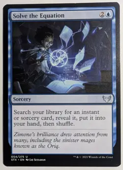Solve the Equation x1 Strixhaven School of Mages Magic the Gathering MTG LP/NM - Image 1