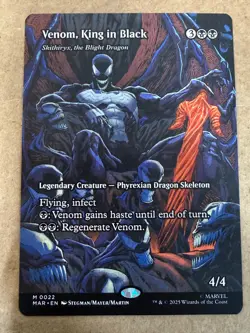 Venom, King in Black - (Borderless) Marvel Universe Eternal MTG NONFOIL MYTHIC - Image 1