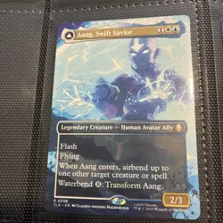 Aang, Swift Savior / Aang and La, Ocean's Fury | #298 | 2-Sided | Rare | Regular - Image 1