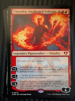 Magic: The Gathering Chandra Awakened Inferno #875 Mythic & 3 Chandra Emblems - Image 4