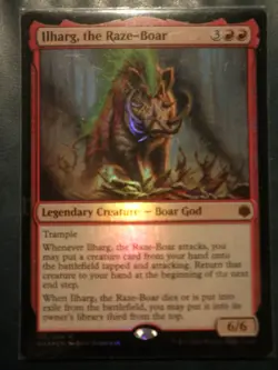 mtg magic ilharg, the raze boar FOIL ENGLISH ilharg le sanglier terrasseur - Image 1