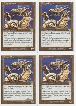 MTG: DRAGON ENGINE 6th Edition RARE; played, Great condition x4 - Image 1
