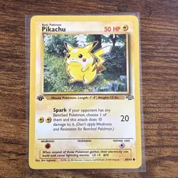 Pokemon TCG Pikachu 60/64 Jungle 1st Edition MP/LP - Image 1