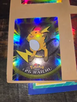 1999 Topps Pokemon TV Animation Edition Series 1 Raichu #26 Silver Holo Foil - Image 1