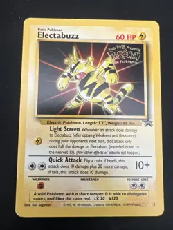 Wizards of the Coast Black Star Promo Pokemon Card Lot: Electabuzz #2 x4 Kids WB - Image 2