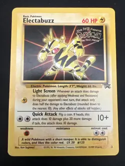 Wizards of the Coast Black Star Promo Pokemon Card Lot: Electabuzz #2 x4 Kids WB - Image 4