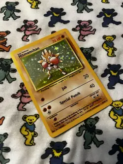 Pokemon - Hitmonchan - Base Set (Unlimited) Holo - 7/102 - LP (READ) - Image 1