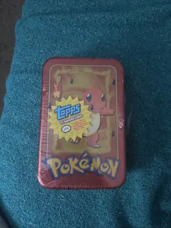 TOPPS TV ANIMATION EDITION CHARMANDER POKEMON GAME - 1999 Factory Sealed (worn) - Image 1