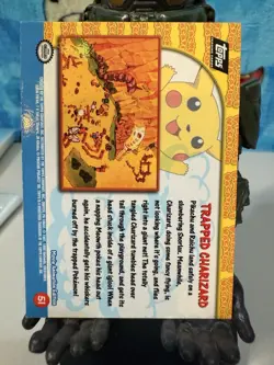 Topps Pokemon Pikachu’s Vacation Trapped Charizard #51 foil - Image 2