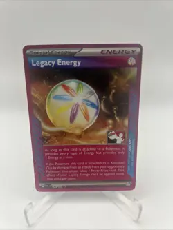 167/167 Legacy Energy Prize Pack Series 6 Stamped Play Pokemon TCG Ace Spec - Image 1
