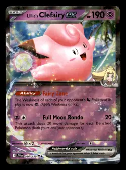 Lillie's Clefairy ex 056/159 JTG Journey Together Pokemon Near Mint - Image 1