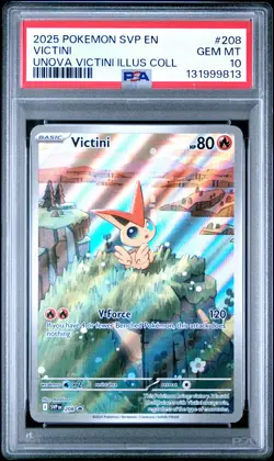 VICTINI 208 | PSA 10 | SVP EN-SV BLACK STAR PROMO POKEMON - Image 1