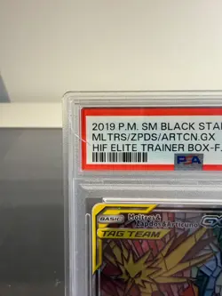 Pokemon TCG PSA 10 GEM MINT Moltres & Zapdos & Articuno GX SM210 Promo English - Image 3
