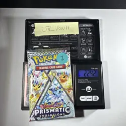 22.42g Prismatic Evolutions Pokemon Booster Pack New Sealed - Image 1