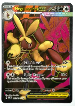 Mega Lopunny ex 115/094 - Pokemon TCG - Phantasmal Flames Ultra Rare Holo - M/NM - Image 1