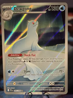2025 POKEMON PFL EN-PHANTASMAL FLAMES 097 DEWGONG ILLUSTRATION RARE NM/M - Image 1