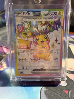 Pokemon TCG Pikachu EX 219/191 Sir Surging Sparks &Charizard EX Promo Mint 10 - Image 2