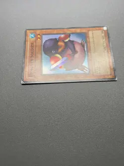 Yugioh Penguin Soldier Unlimited Super Rare SDJ-022 HP (DAMAGED) - Image 3