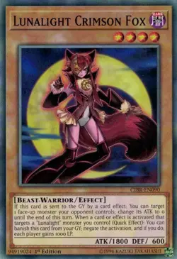 Lunalight Crimson Fox - CIBR-EN090 - Common - 1st Edition - Lightly Played - Image 1