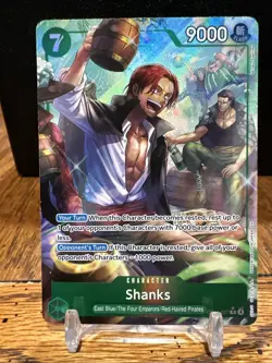 One Piece English OP14-027 Shanks R Alt Art The Azure Sea's Seven - Image 1