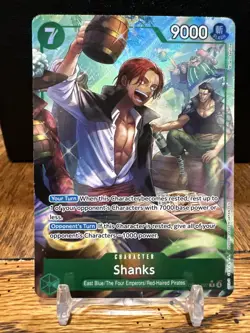 One Piece English OP14-027 Shanks R Alt Art The Azure Sea's Seven - Image 3