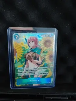 One Piece TCG Royal Blood OP-10 - Rebecca SR Alt Art Parallel OP10-058 - Image 1