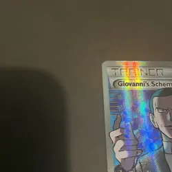 GIOVANNI'S SCHEME TRAINER 162/162 HOLO FULL ART BREAKTHROUGH POKEMON CARD NM - Image 2