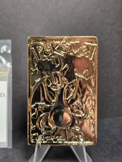 1999 Burger King Pokemon Charizard 23K Gold Plated Card #06 w COA - Image 2