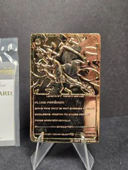 1999 Burger King Pokemon Charizard 23K Gold Plated Card #06 w COA - Image 3