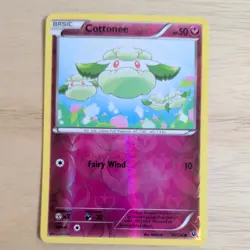 COTTONEE 70/124 POKEMON CARD (XY FATES COLLIDE SET) REVERSE HOLO - Image 2