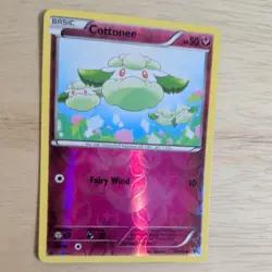 COTTONEE 70/124 POKEMON CARD (XY FATES COLLIDE SET) REVERSE HOLO - Image 3