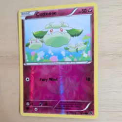 COTTONEE 70/124 POKEMON CARD (XY FATES COLLIDE SET) REVERSE HOLO - Image 4