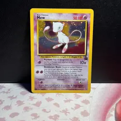 Pokemon TCG Mew 2000 WOTC Black Star Promo 9 Holo League Pokemon Card - Image 1
