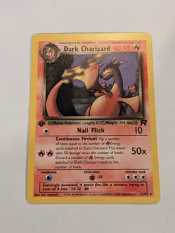 Dark Charizard 2000 Non Holo 21/82 Pokemon Card 1st Ed. Ready To Grade!! - Image 1