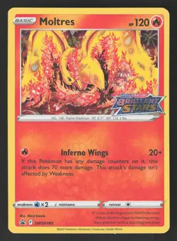 Moltres SWSH185 Promo Pokemon SWSH: Sword & Shield Promo Cards - Image 1