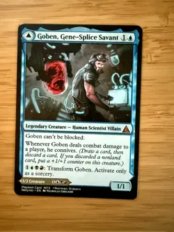 Goben, Gene Splicer Savant Fleem Norman Osborn Green Goblin MTG custom card - Image 2
