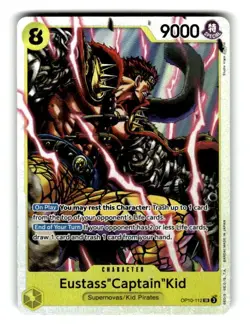 One Piece Card Basil Eustass"Captain"Kid Foil OP10-112 Super Rare - Image 1