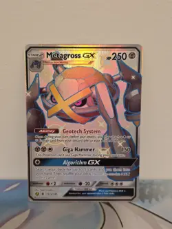 Pokemon TCG Metagross GX Full Art Promo Card 157a/145 Hidden Fates - Image 1