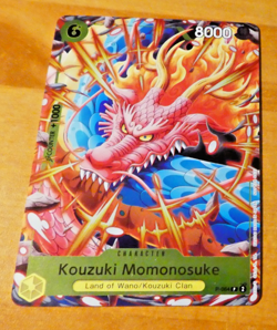 ONE PIECE ENGLISH CARD HOLO GAME CARTE Kouzuki Momonosuke P-064 MINT - Image 1