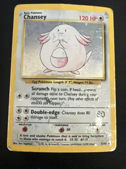 1999 Base Set Fossil Vintage Pokemon 4 Card Lot: Holo 1st Ed Machamp Chansey Muk - Image 4