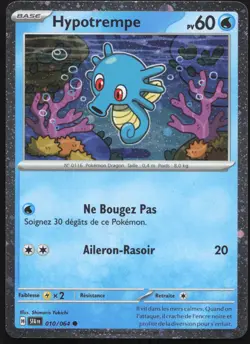 Carte Pokemon Hypotrempe 010/064 Holo Fable Nebuleuse Francais - Image 1