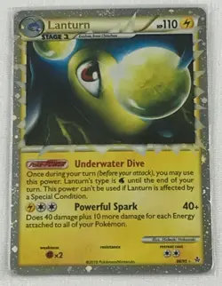 Lanturn Prime 86/95 ULTRA RARE HGSS Unleashed Holo Pokemon TCG Card NM 2010 - Image 2