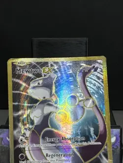 Pokemon Card Mewtwo EX 103/108 Evolutions Full Art Rare Played - Image 3