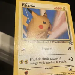 PIKACHU 26 WOTC Black Star Promo - 26 - Pokemon Card #26 snap - Image 5